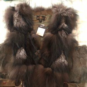 Metric Knits Rabbit Fur Vest